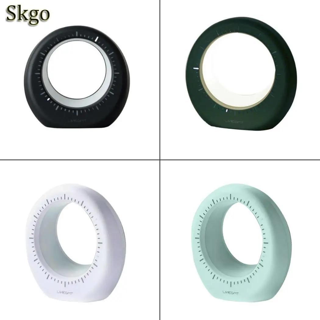 Современная яркость регулируемая usb зарядка часы белый черный светло зеленый