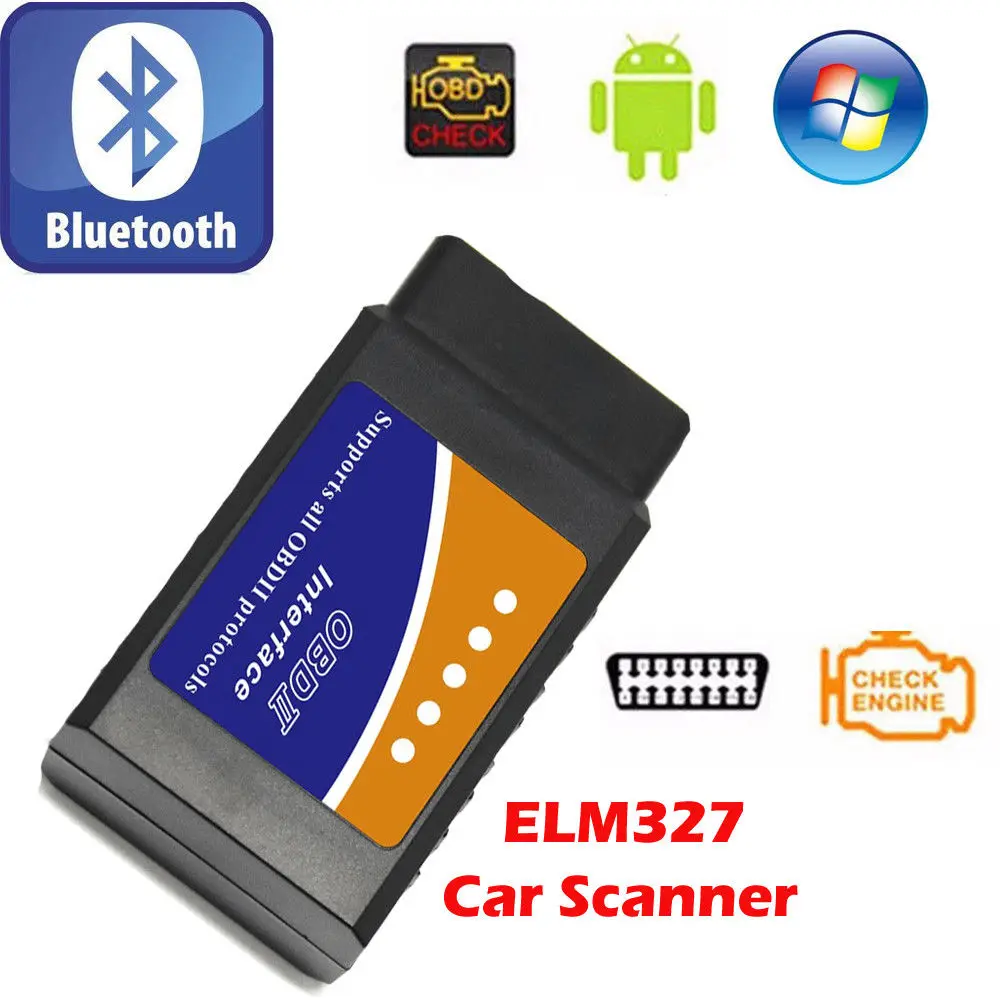 Автомобильный диагностический сканер OBD2 OBDII ELM327 с Bluetooth считыватель кодов ошибок