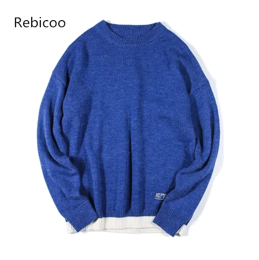 autumn new Men Hip Hop Sweater Streetwear High Quality Loose Oversized Sweaters long sleeve Casual Pullover Clothing | Мужская одежда