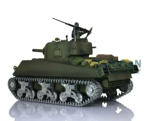 Heng Long 1/16 6 0 инфракрасный боевой Шерман RTR RC Танк 3898 360 револьверные металлические
