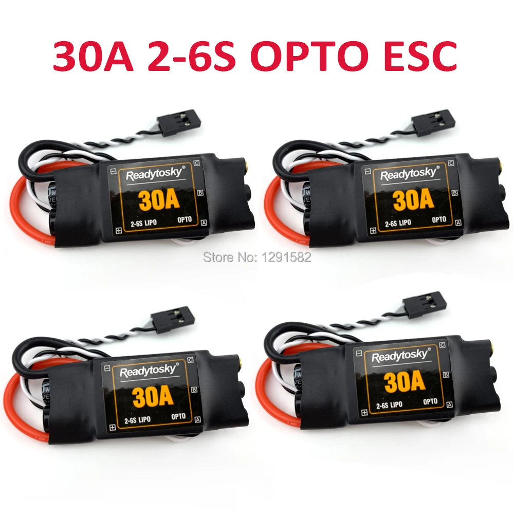 30A ESC OPTO 2 6S электронный регулятор скорости с разъемом банана 3 5 мм для