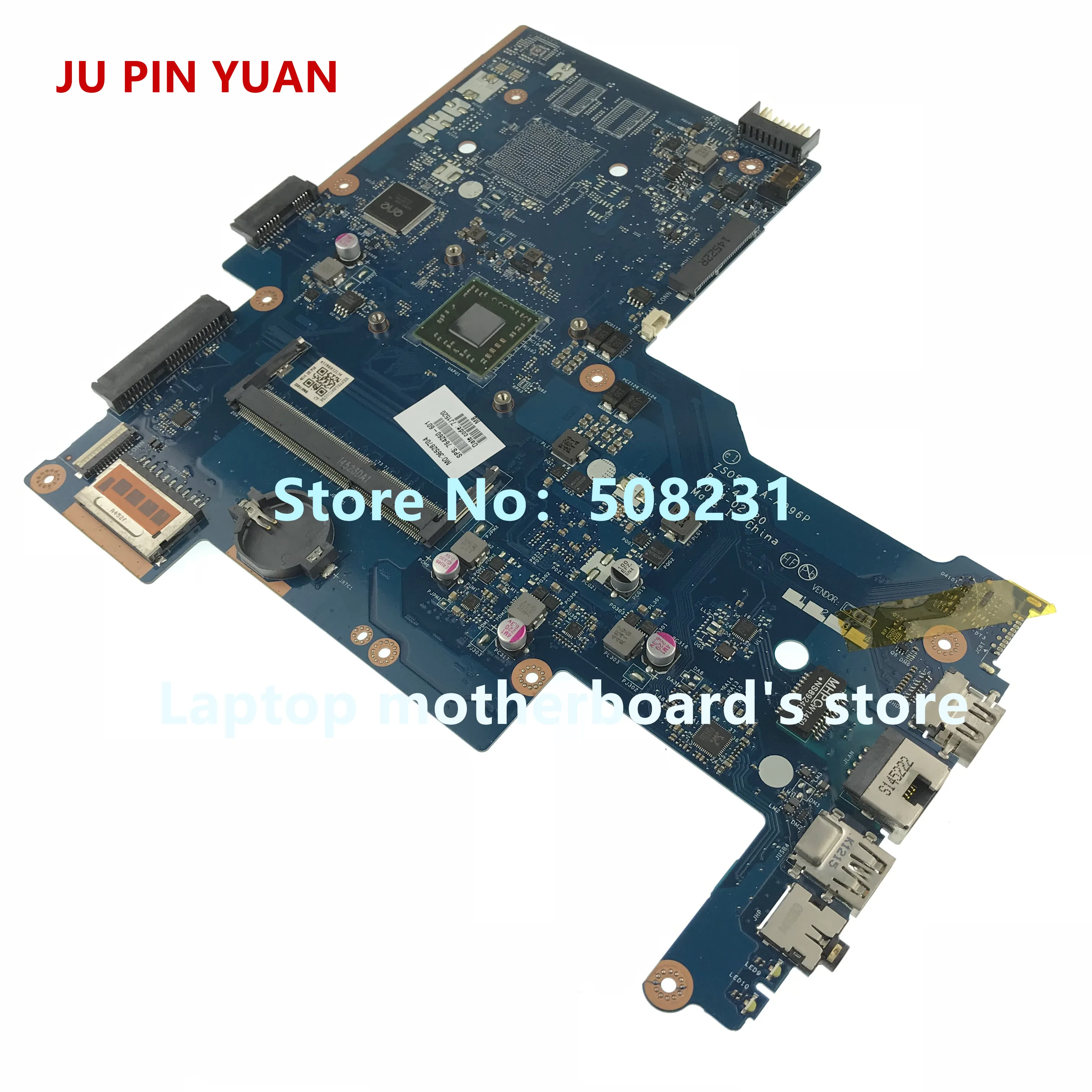 Материнская плата Ju pin yuan 764260-501 764260-001 для ноутбука HP 15-G ZS051 LA-A996P материнская A8-6410U