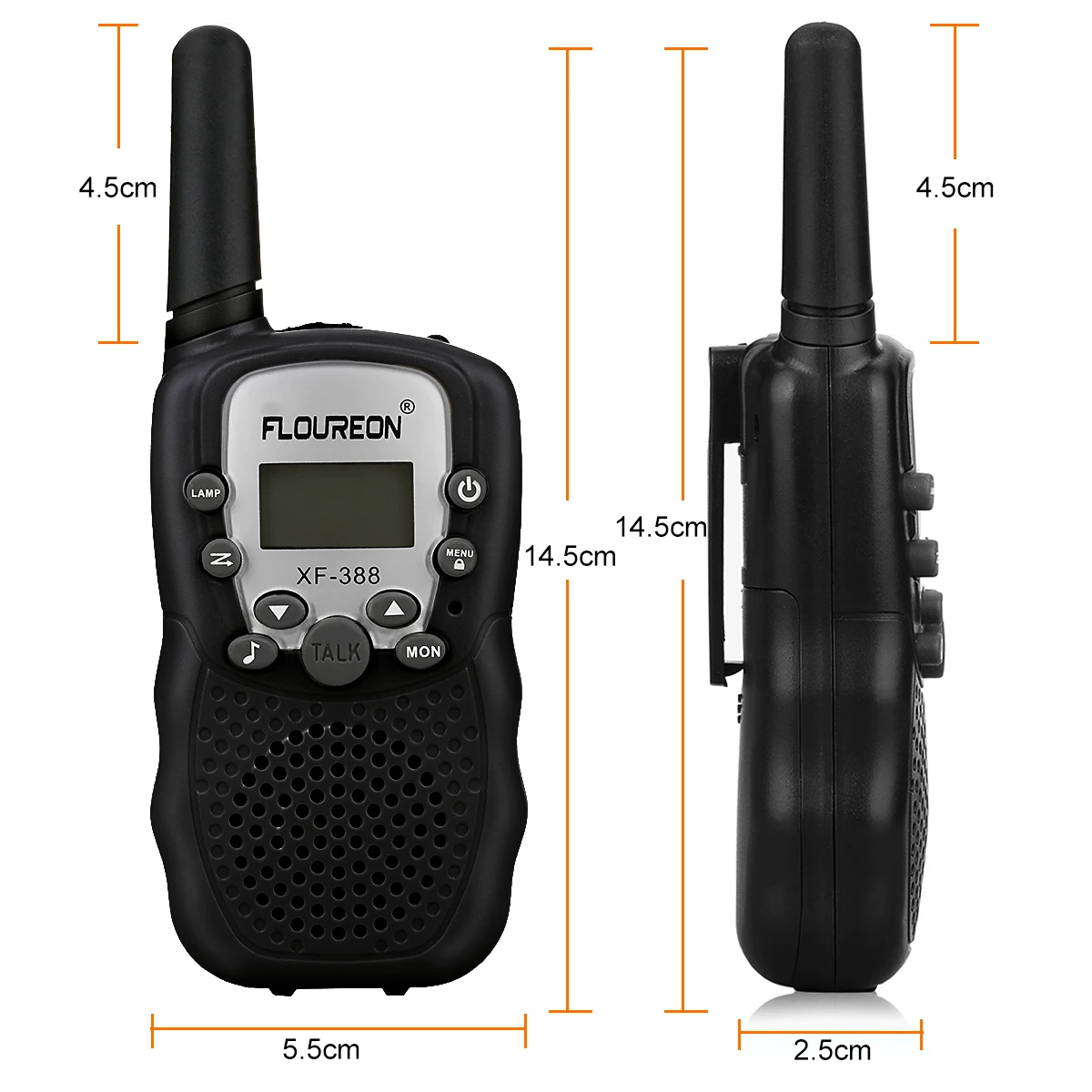 Floureon иди и болтай Walkie Talkie s детские игрушки UHF400 470MHz двухстороннее радио
