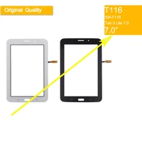 10pcslot for samsung galaxy tab 3 lite 7 0 sm t116 t116 touch screen digitizer front glass panel sensor touchscreen no lcd