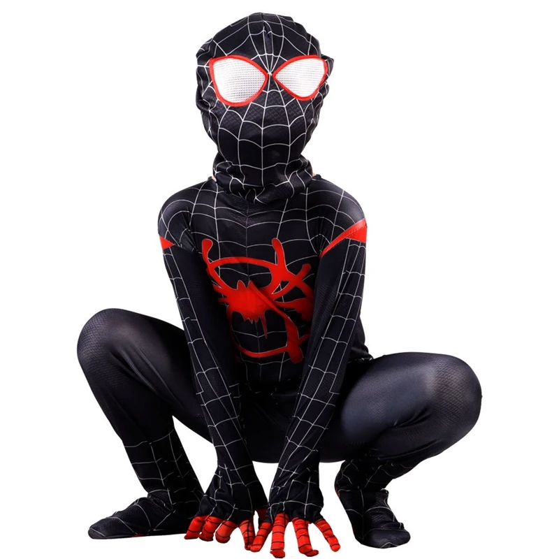Детский костюм для косплея Хэллоуина из мультфильма Marvel Comics Superhero Parallel Universe Black