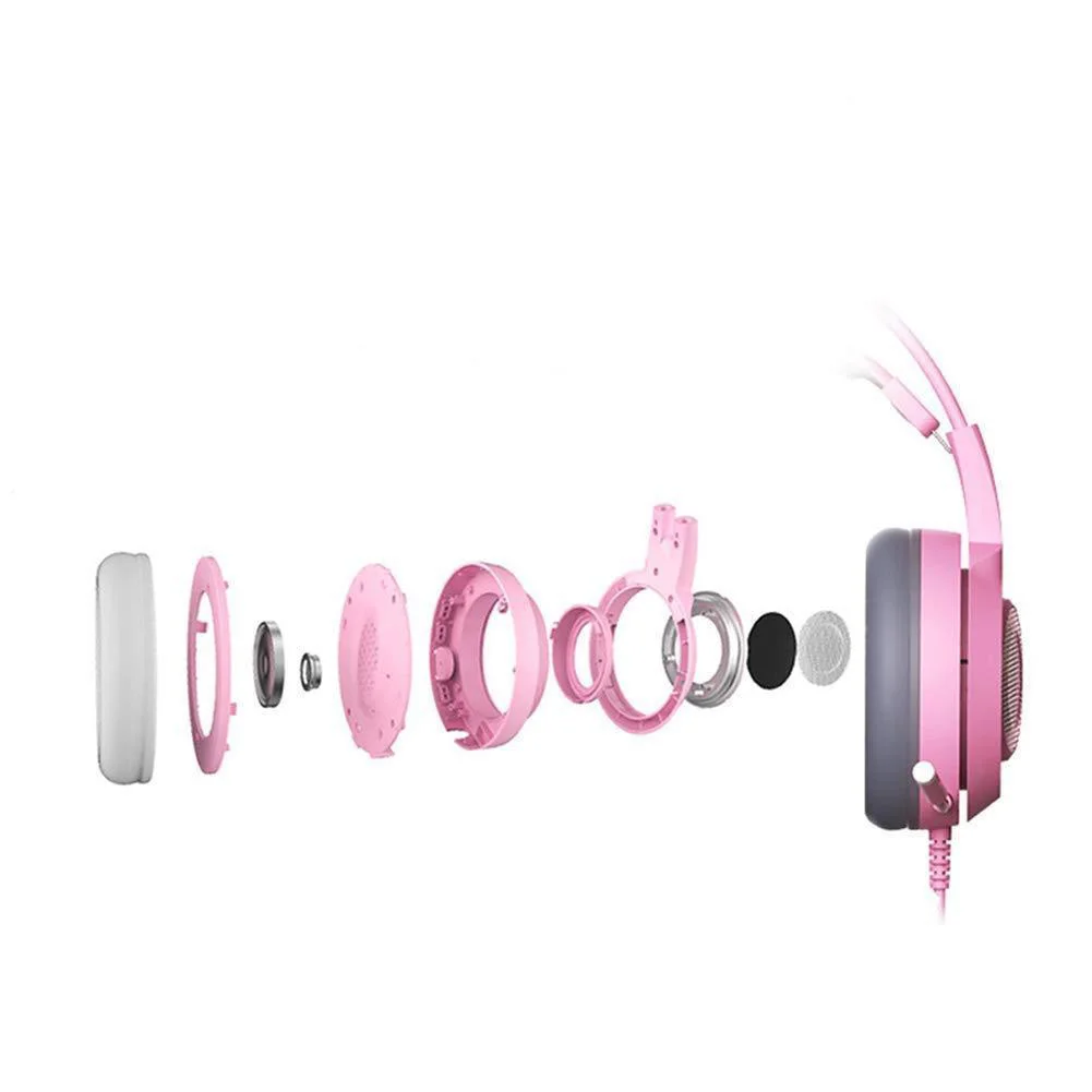 SOMIC G951S PINK кошачьими ушками игровые наушники гарнитуры светодио дный 3 5 мм Jack