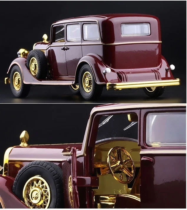 Весы 1:32 Cadillac Deluxe Tudor Limousine 8C литая модель автомобиля игрушка свет и звук коллекция|