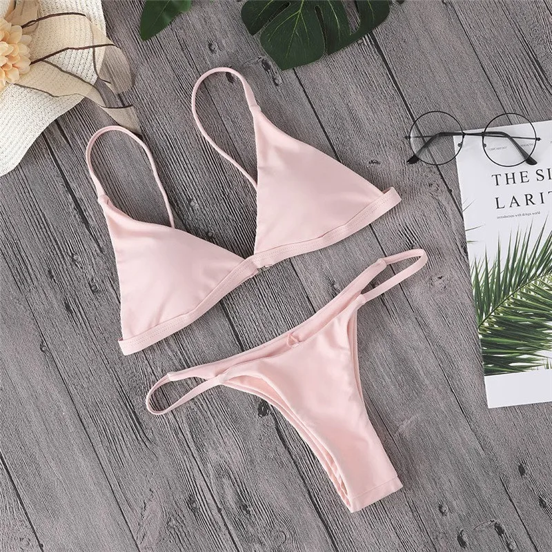 Lefeel Женский комплект бикини 2019 новые палавательные трусики на низкой талии