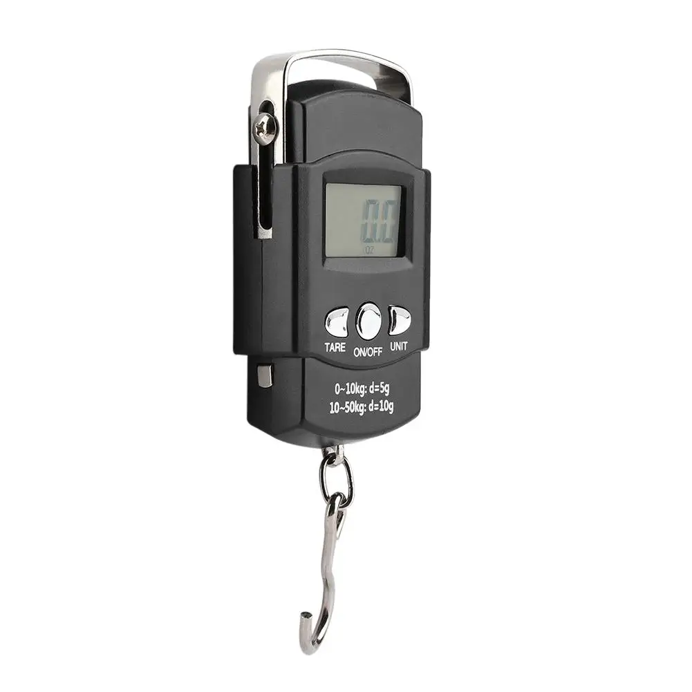 Цифровые ручные карманные весы с крючком 50 кг/10 г 1 шт. электронные подвесные для