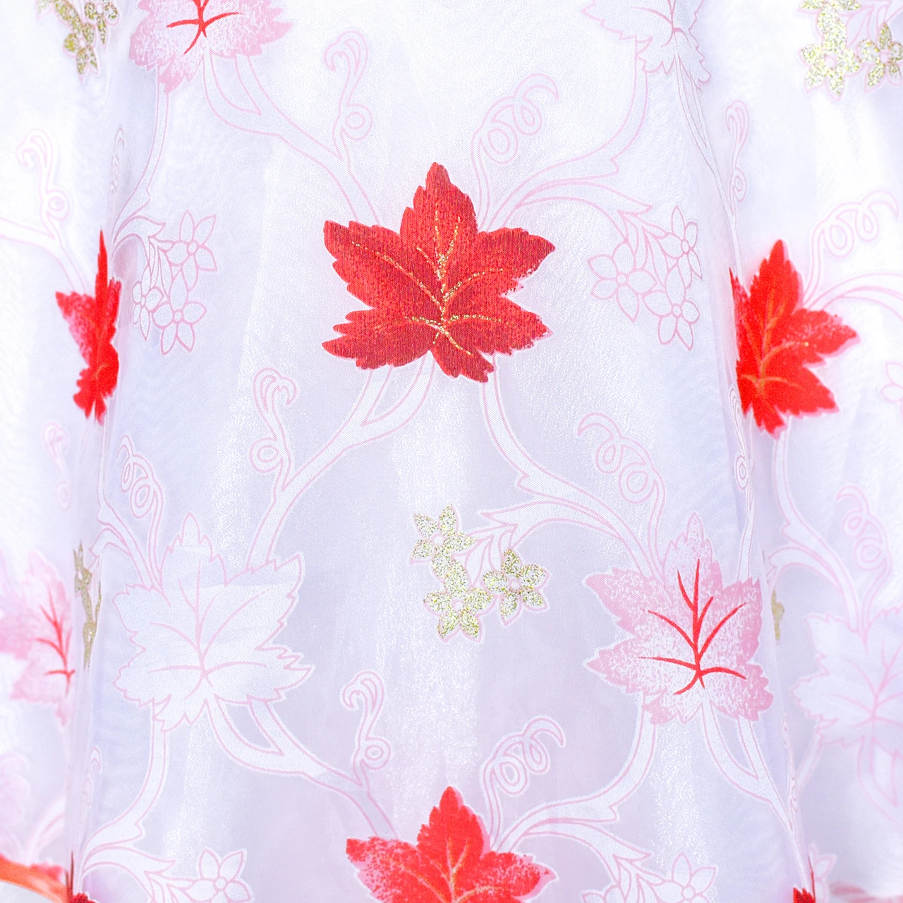 Sunny Fashion платья для девочек платье Цветок с плеча Отпуск клена Коралловый