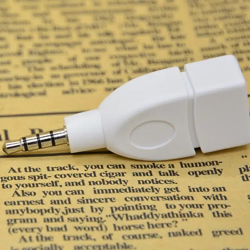3 5 мм штекер AUX аудио разъем к USB 2 0 гнездовой конвертер адаптер #25|Переходники и