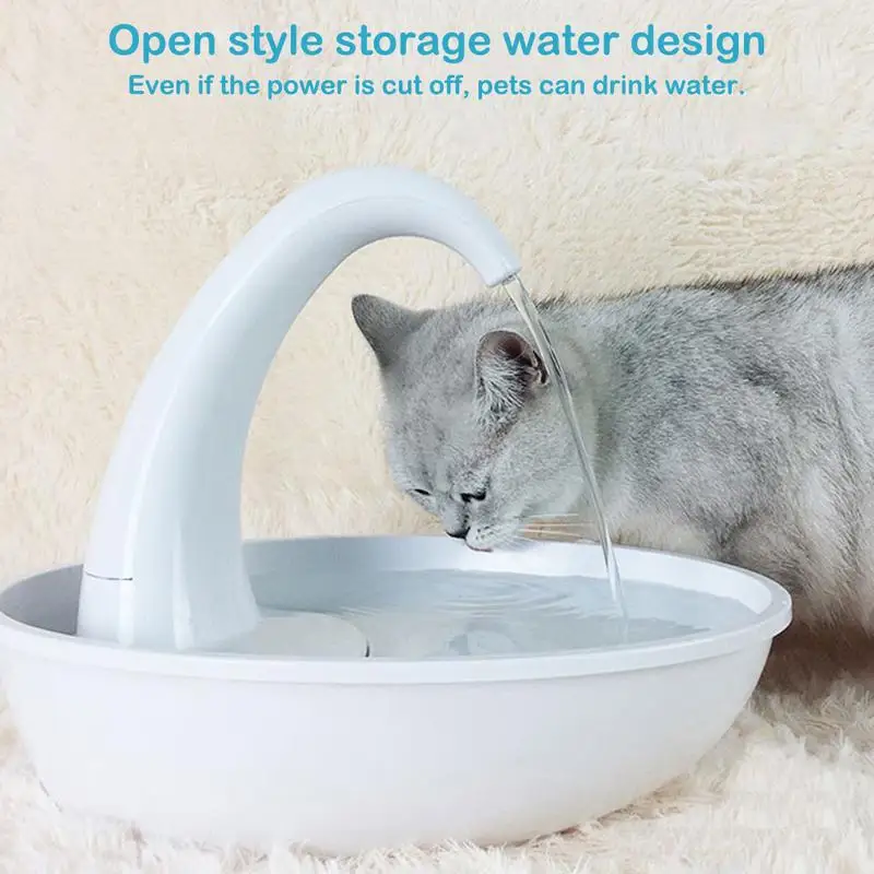Cat Water Dispenser 2.4L Electric Fountain Automatic Circulation Feeding Flowing Pet Drinker Bowl For Cats | Дом и сад