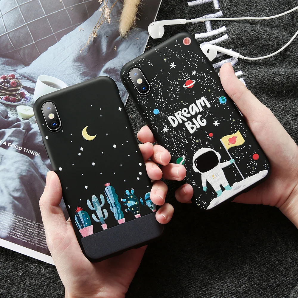 Чехол KISSCASE с рисунком звезды для iPhone 6 6S 7 8 Plus X XR XS Max милые рельефные Чехлы чехлы