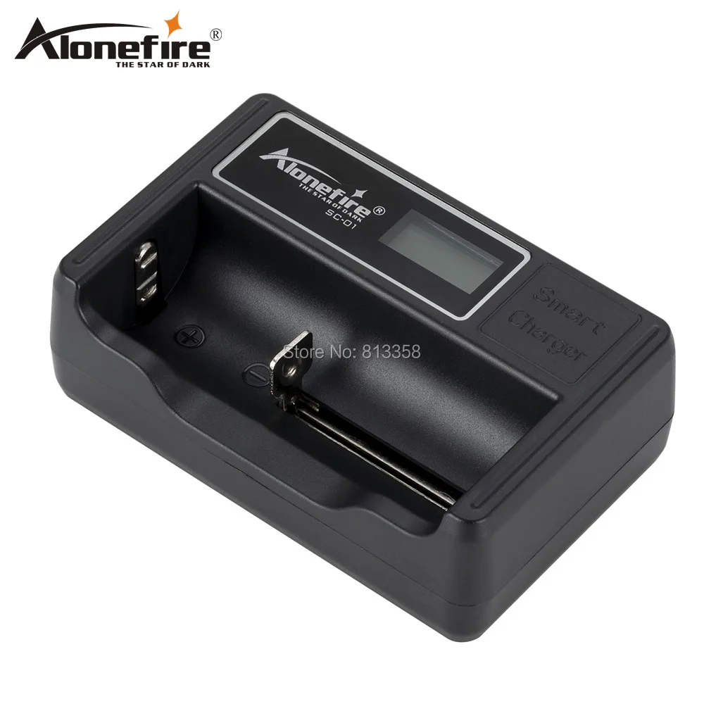 AloneFire SC 01 ЖК дисплей Smart 18650 зарядное устройство Li Ion Ni MH Cd AAAA AAA AA 14500 16340 26650