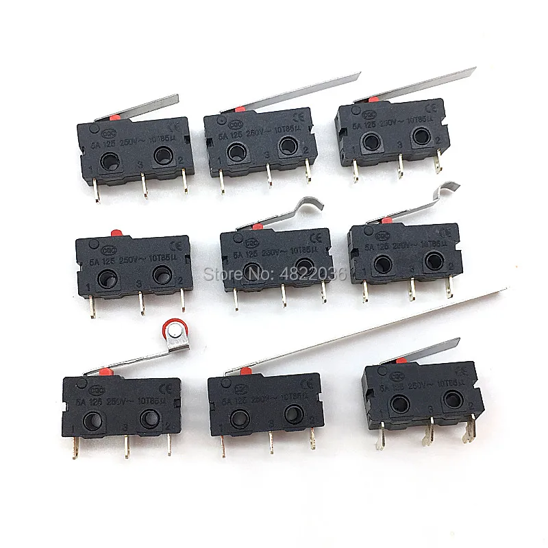 5 шт. мини микроконцевой переключатель без NC 3 контакта клеммы PCB SPDT 5A 125 в 250 В