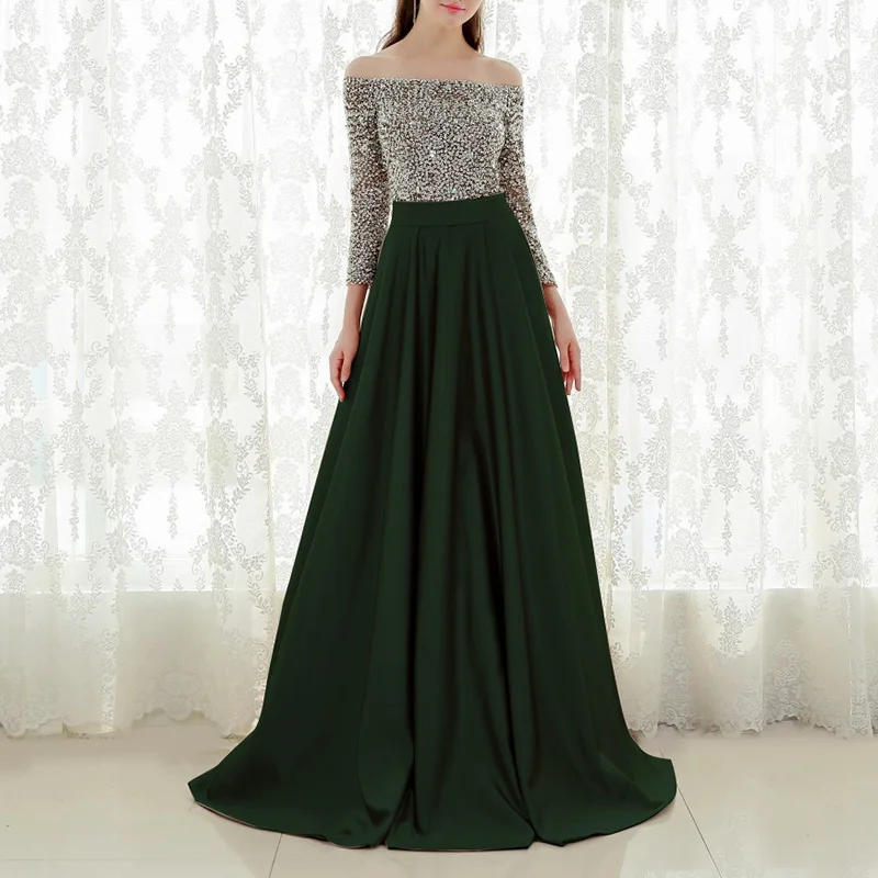 Элегантное женское платье принцессы с открытыми плечами вечернее для вечеринки