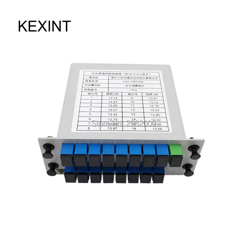 KEXINT напрямую с фабрики PLC сплиттер устройство SC/UPC 1*16 вставки/LGX/Кассетный тип