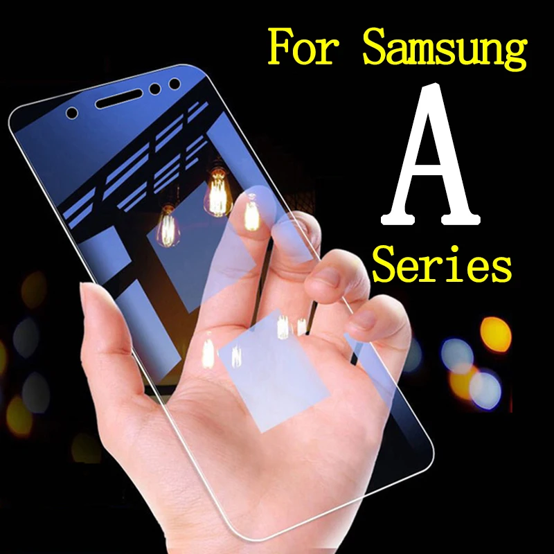 Защитное стекло закаленное 9h для Samsung A8 A6 J6 PLUS J2 J3 J4 A3 A5 A7 2018 2017|Защитные стёкла и