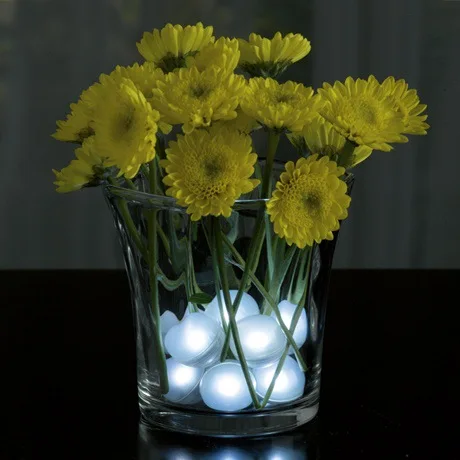 10 шт. водонепроницаемый светящийся LED подсветка в форме жемчужин RGB Свадьба