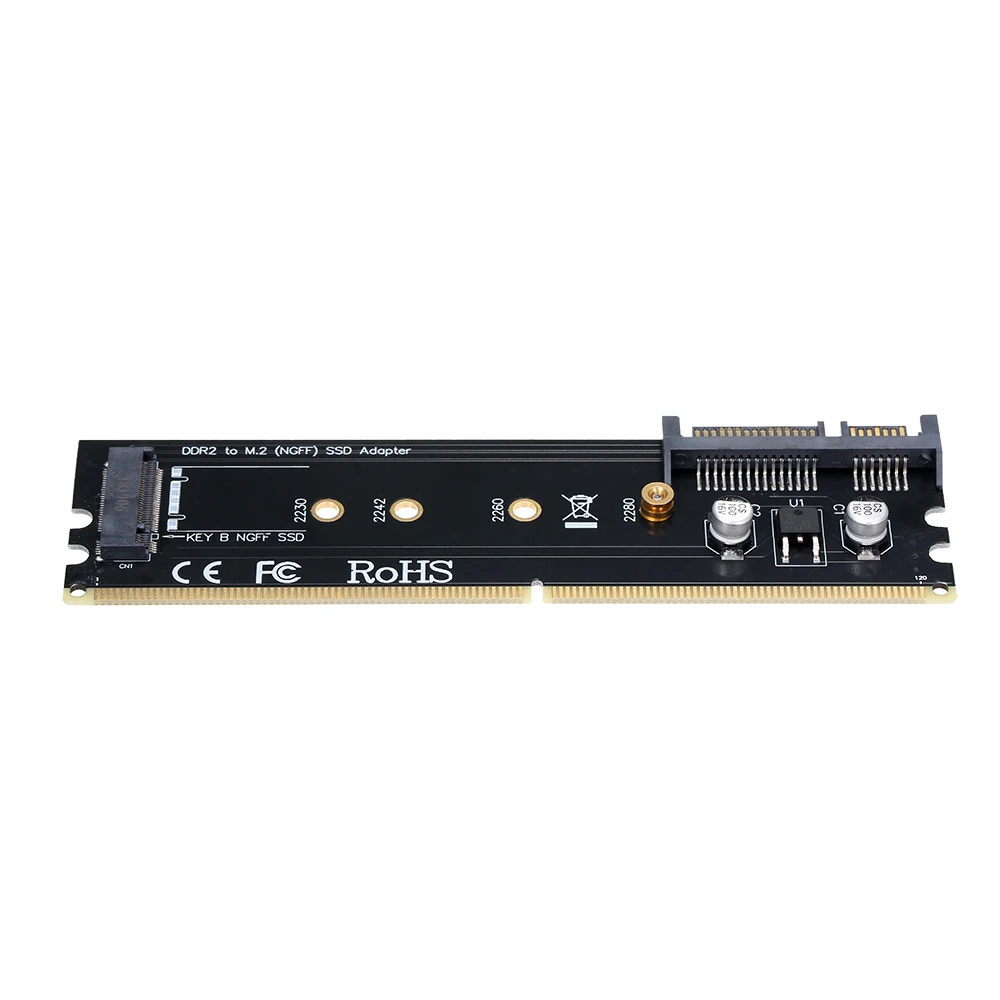 Карта адаптера жесткого диска SATA к M.2 (NGFF) B key SSD адаптер DDR4 слот памяти карта