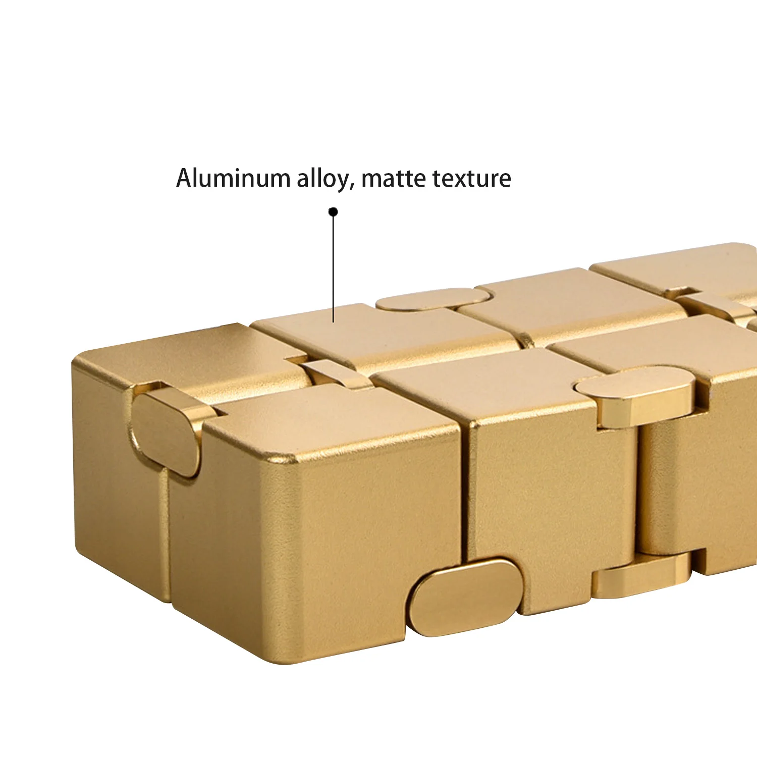 Модный Забавный бесконечный Кубик из алюминиевого сплава головоломка палец флип