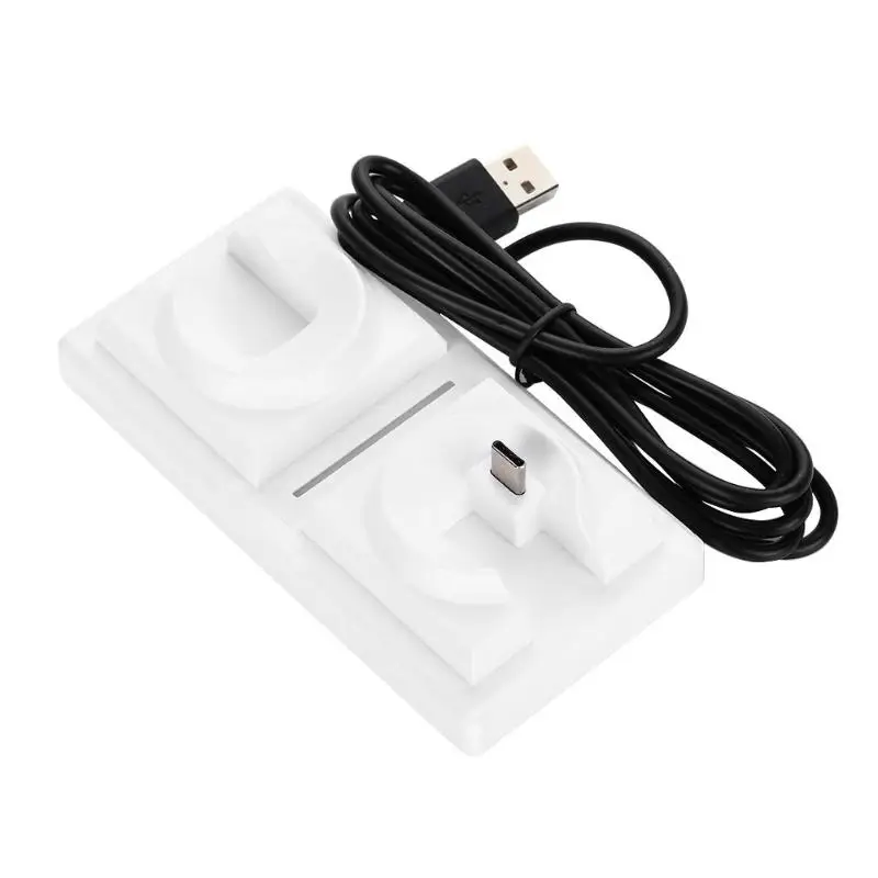 Двойная док станция для зарядки с USB Подставка PS4 Применение Порты и разъёмы Тип C
