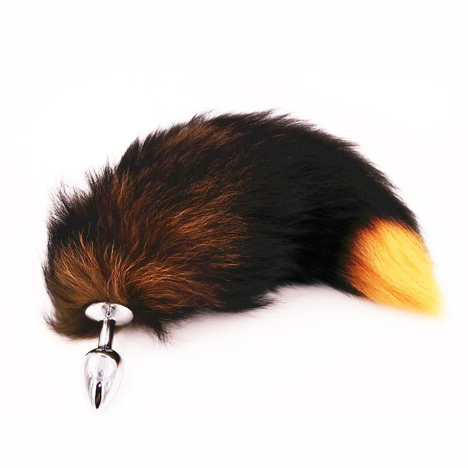 Fox Tails Anal Plug Metal Anal Sex Toys Butt plug Sex Games Role play Cosplay Toys Drop Shipping images - 6