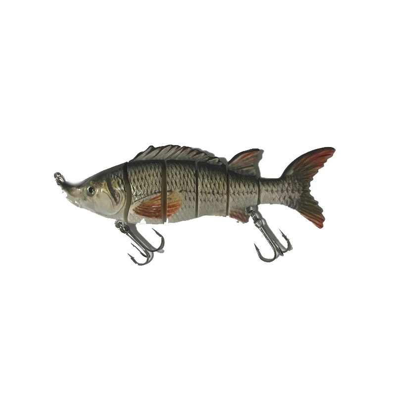 6 Section Fishing Lures Sturgeon Swimbait Inch 62g Multi Jointed Hard Bait Fish Hunter for Bass Pike Muskie Perch Killer | Спорт и