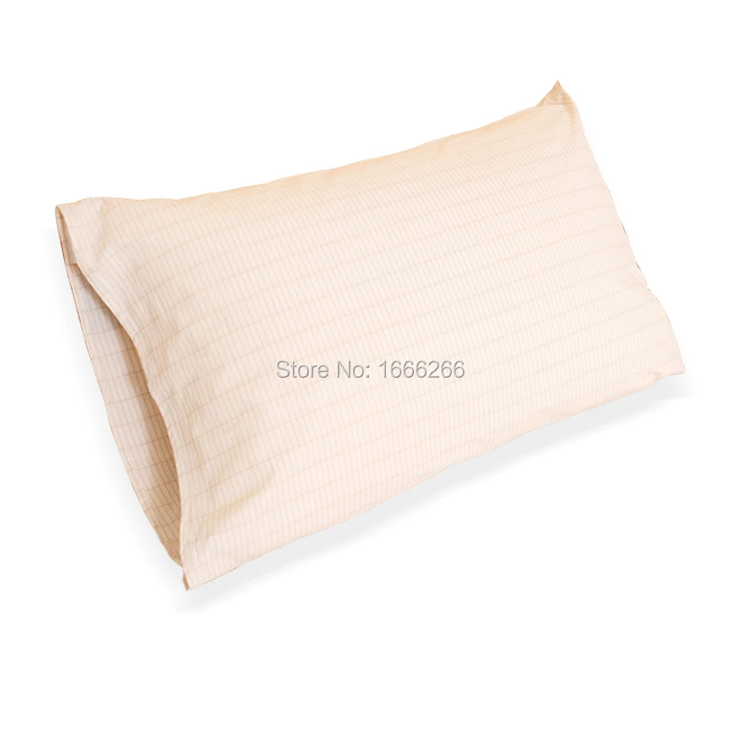 

Unbleached Queen Size Conductive Earth Connection Pillowcase for Better Sleep