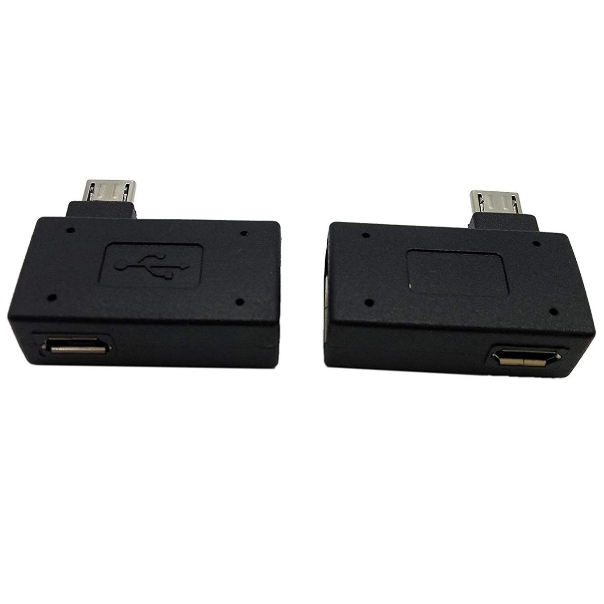 1 пара (слева + справа) 90 градусов Угловой Micro USB 2 0 хост адаптер OTG с разъемом
