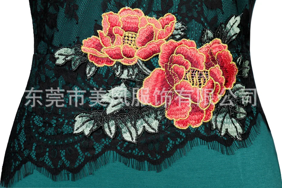 Кружевное платье карандаш с вышивкой розы|Женские платья| |