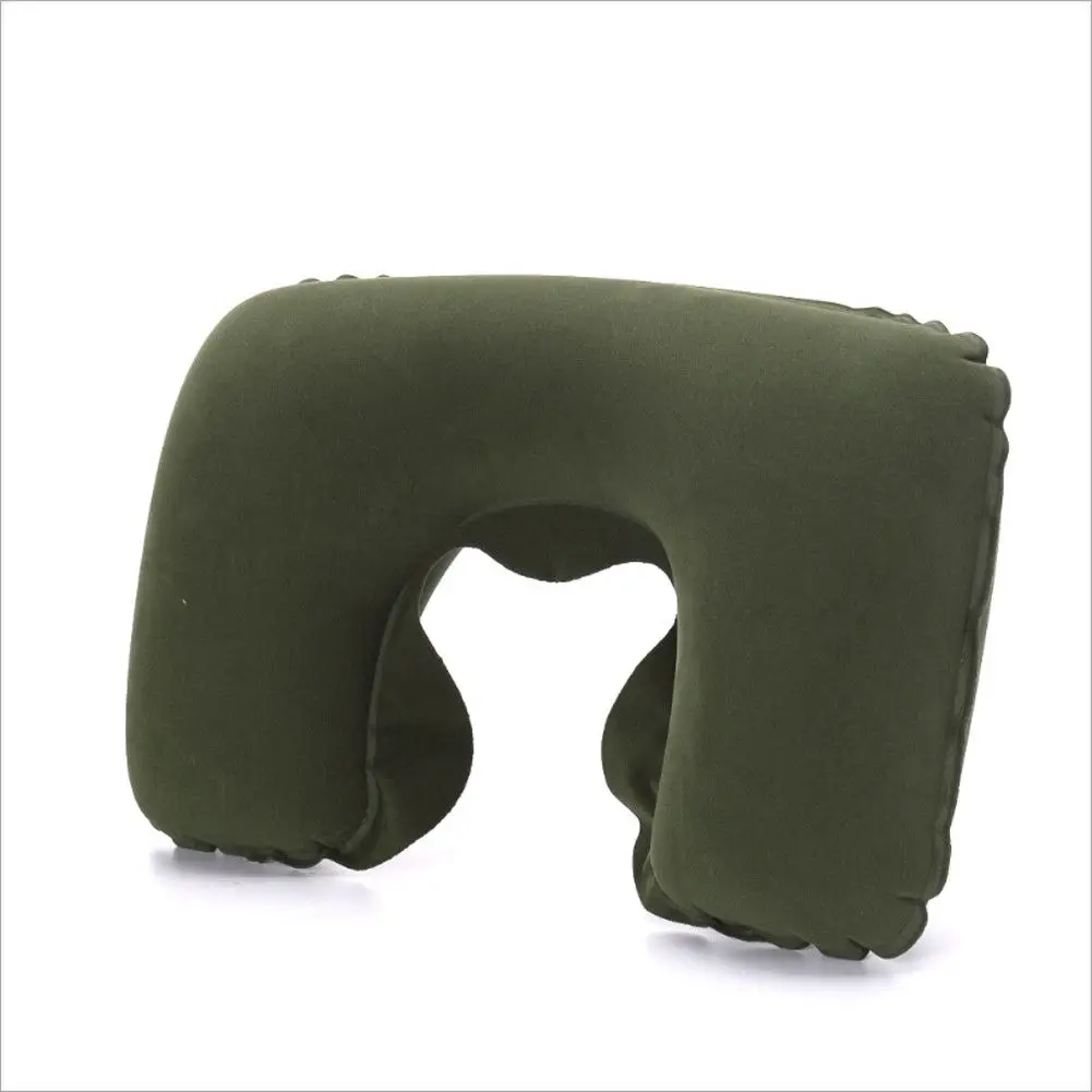 Soft Inflatable U Shape Travel Pillow Air Cushion Neck Rest Compact For Flight Plane Small Flodable | Дом и сад