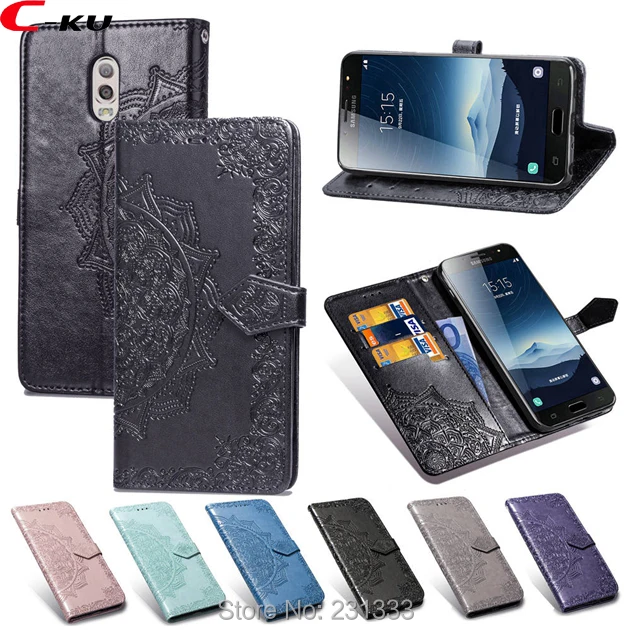Чехол Кошелек из искусственной кожи C ku для Samsung Galaxy C8 A6 J3 2017 J5 J7 S6 EDGE