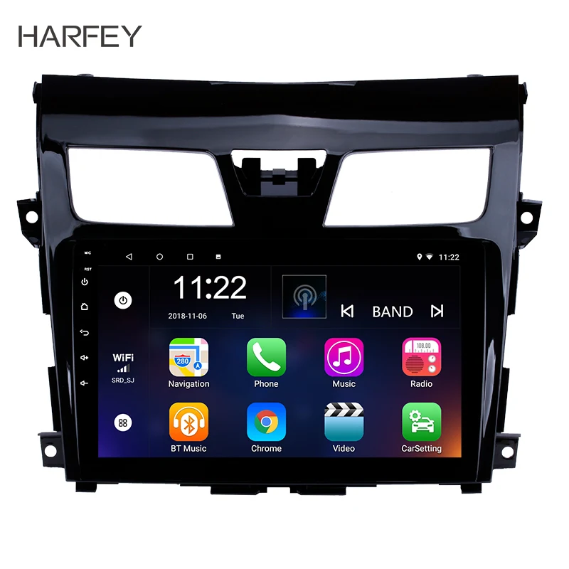 Автомагнитола Harfey с GPS мультимедийный плеер 2DIN Android 8 1/9 0 автомобильная