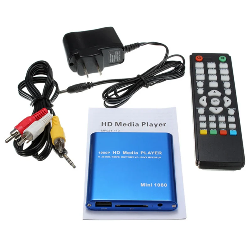 LEORY мини HDD hdmi медиапроигрыватель AV USB хост Full HD с SD карт ридер Поддержка H.264 MKV AVI