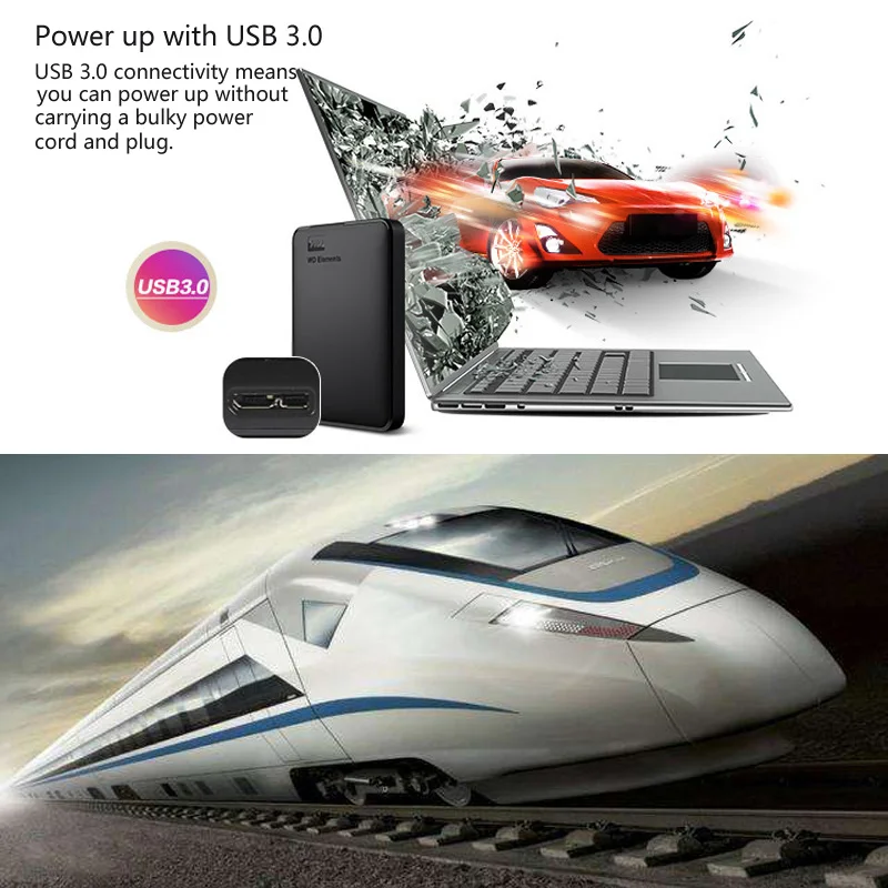 WD Elements 4 ТБ портативный внешний жесткий диск USB 3 0 HD HDD Емкость SATA запоминающее