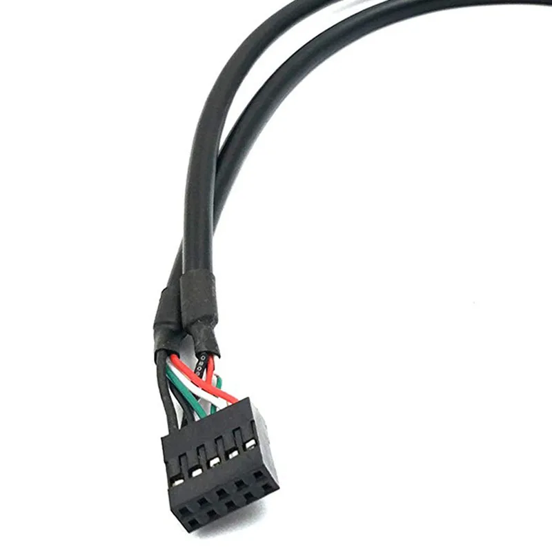 (2-Pack) 30 см 10 Pin Материнская плата женский заголовок в 2-портовый двойной USB 2 0