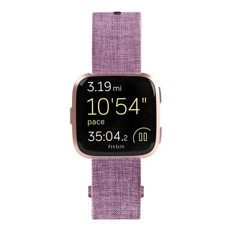 Холщовый ремешок для часов с разъемом пряжкой Для Fitbit Versa Sport Smartband легко