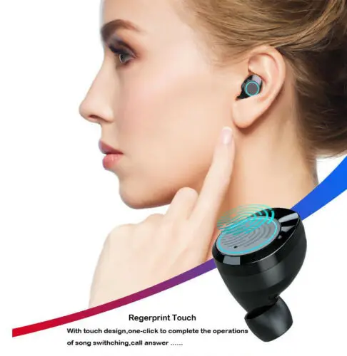 Ture Bluetooth 5.0 Headset Wireless Earphones Earbuds Stereo Deep Bass Headphones Waterproof Sport Earphone Built-in Mic3B04 | Электроника