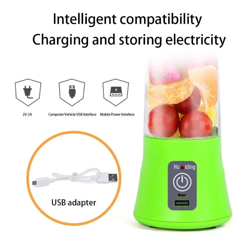380ml 2 Blades Mini USB Portable Electric Fruit Juicer Extractor Blender | Дом и сад