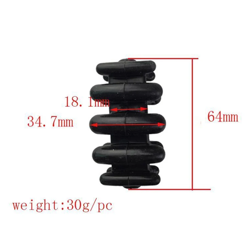 2pcs Archery Compound Bow Limb Stabilizer Silencer Vibration Absorber Dampener Rubber Shock Dampeners Shooting Hunting | Спорт и