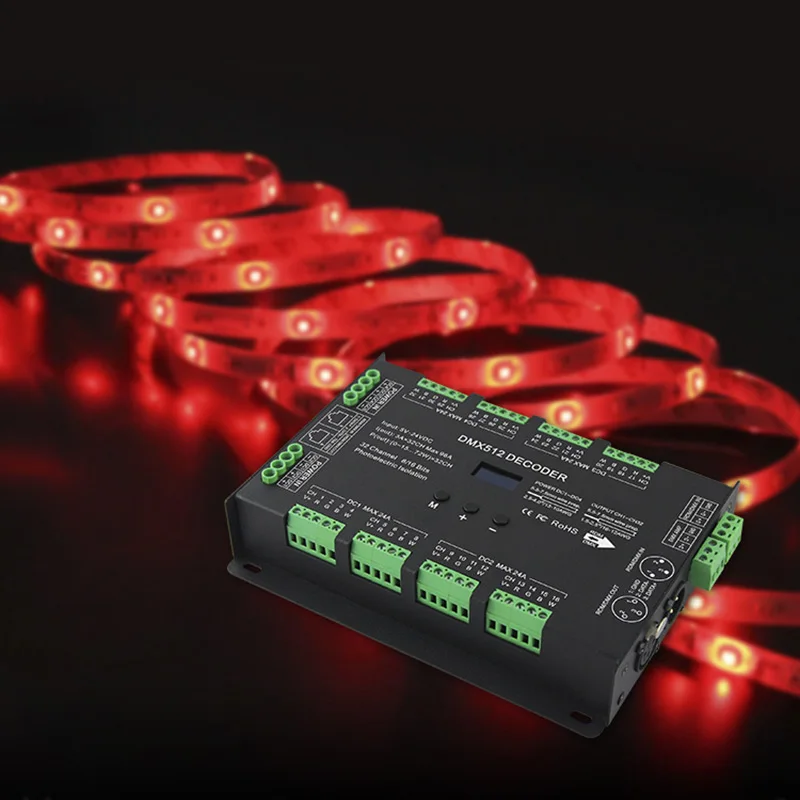 Bc-632 Dc5V-24V постоянного напряжения 32Ch Dmx/Rdm декодирующий драйвер 3A * выход Dmx512 Rgbw