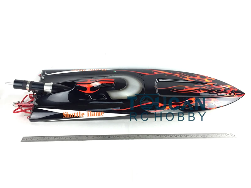 G30D ARTR RC стекловолокно монокорпус катер 30CC двигатель Радио СИС черный с красным