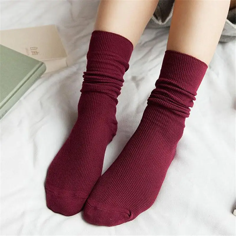 Ретро зимние тонкие однотонные чулки повседневные Calcetines Hombre чулки|Чулки| |
