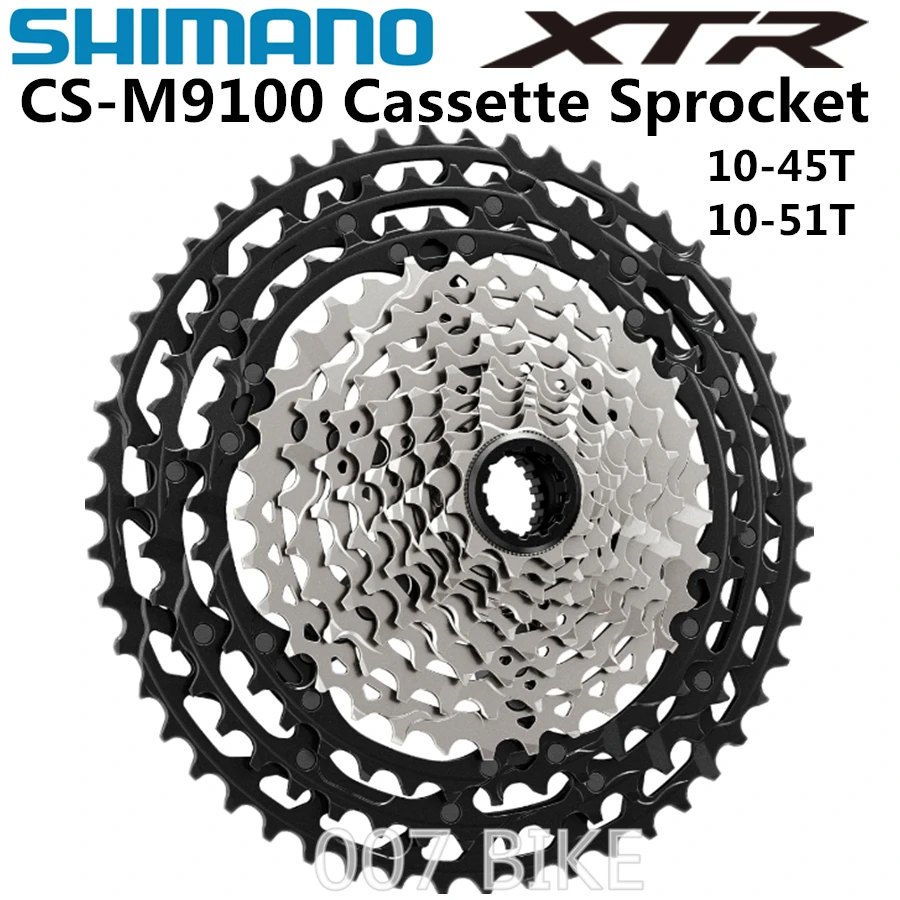 Кассета Shimano DEORE XTR CS M9100 M9101 12 Скоростей свободное колесо 10 45T 51T MTB кассета