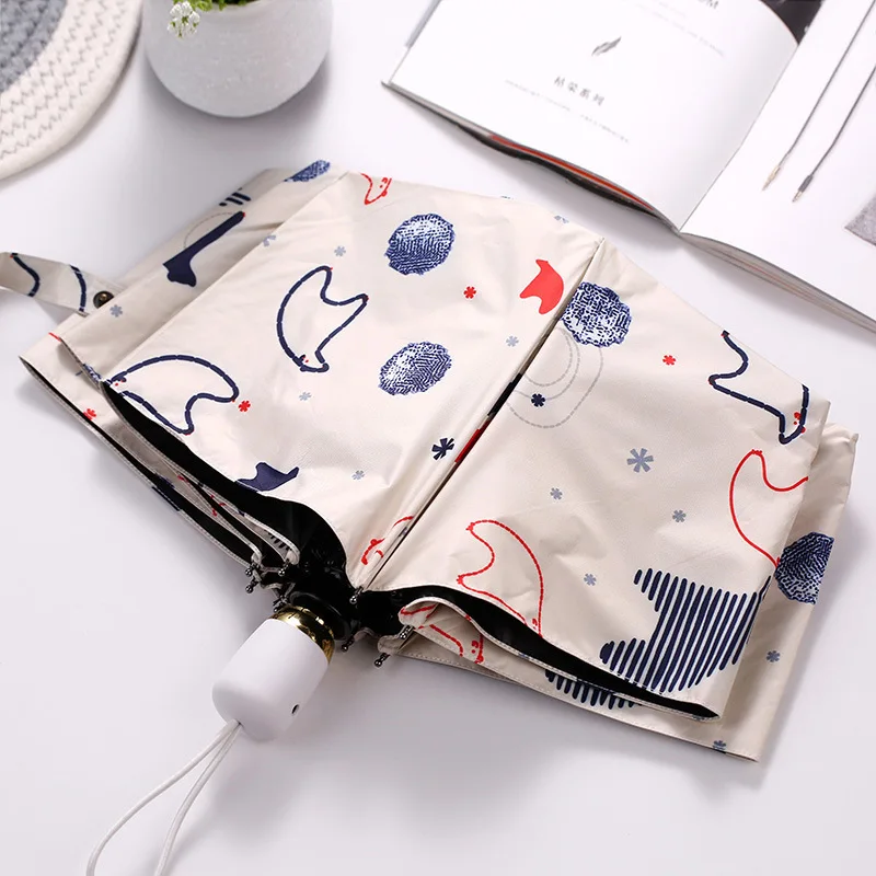 Automatic Fold Umbrella Fracture Sunshade Defence Ultraviolet Rays Sunny Rain Women Gift Parasol | Дом и сад