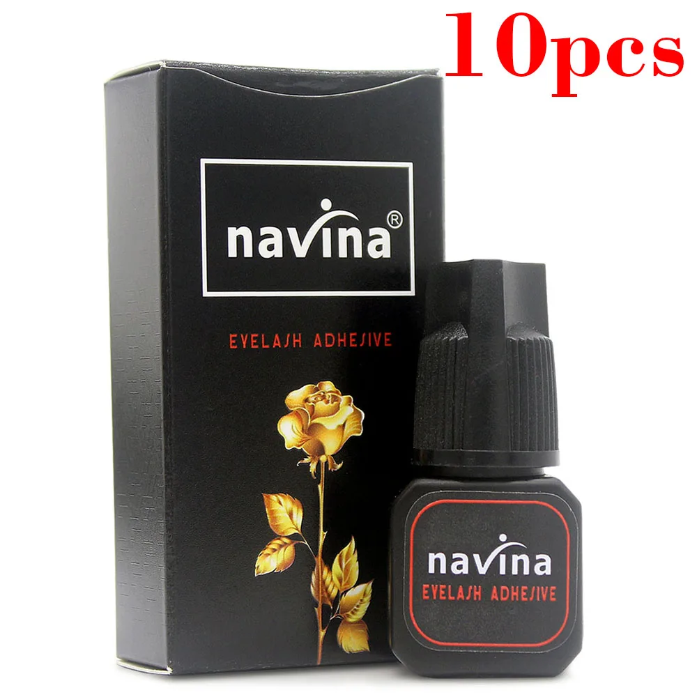 Navina 5g * 10 шт. профессиональный клей для наращивания ресниц без вреда запаха