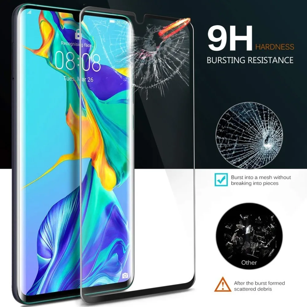Защитное стекло для Huawei P30 Pro закаленное Mate 20x20 3d полное покрытие защитное