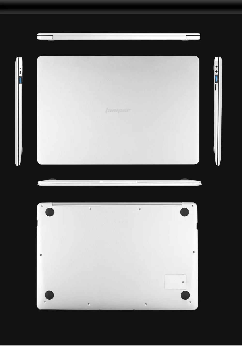 Оригинальный джемпер EZbook X4 ноутбук с системой Windows 10 Home Intel Apollo Lake J3455 4 ядра 1 5 GHz 6 GB