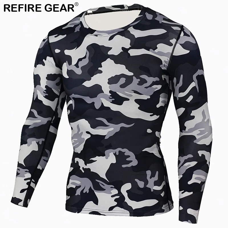 Refire Gear быстросохнущая уличная футболка мужские тактические военные камуфляжные